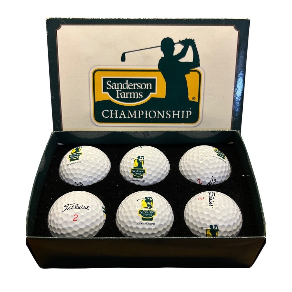 Titleist Golf Balls Sanderson Farms Championship Mississippi 6-Pack White‎ Logo